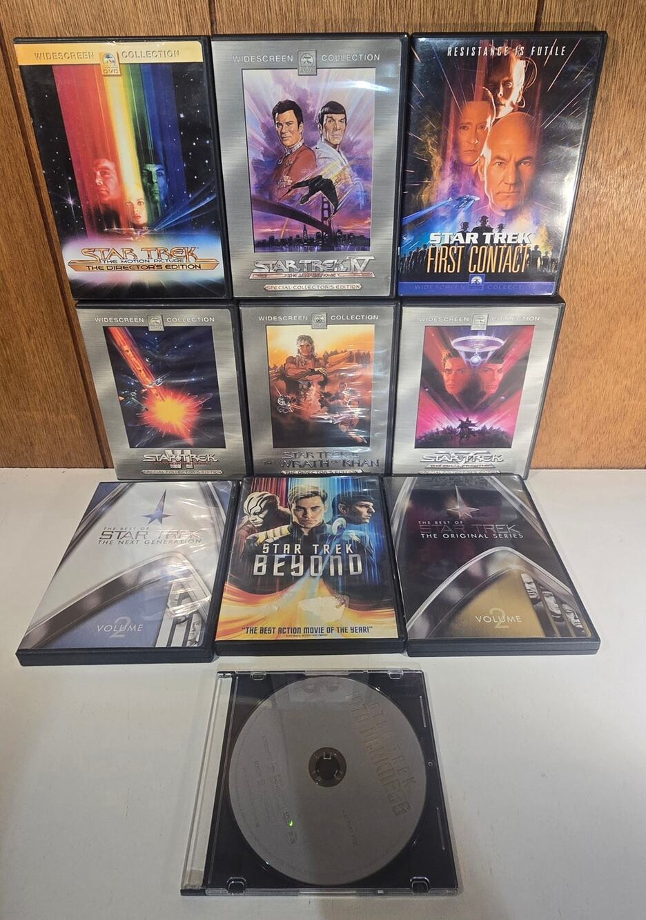 Star Trek DVD Lot 10 Movies TV Collections Widescreen Special Editions Paramount